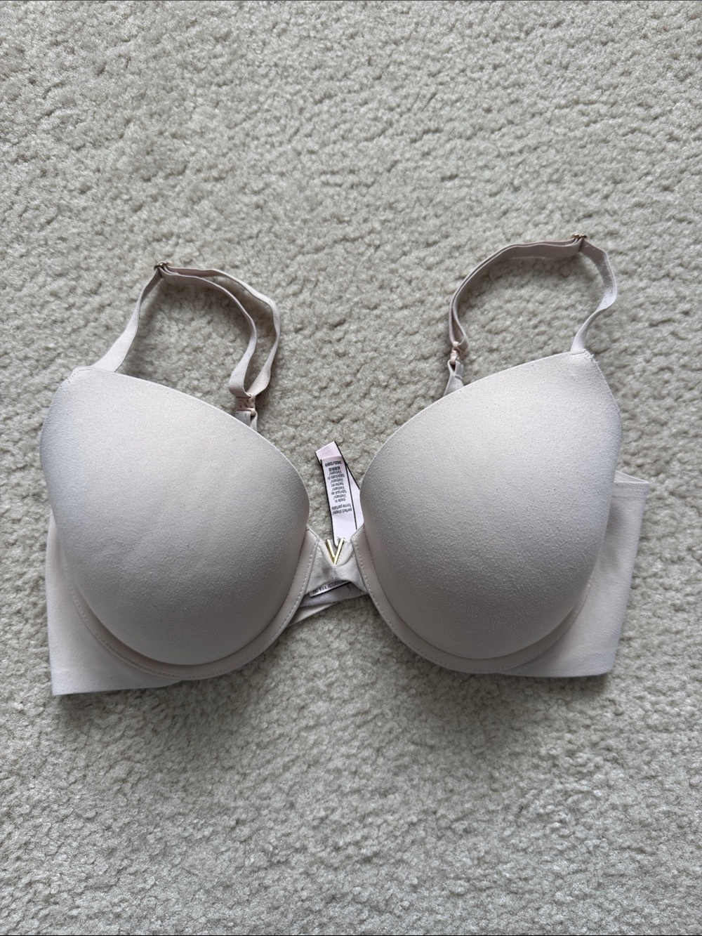 Victoria's Secret Perfect Shape Blush Light Pink Molded T-Shirt Bra - 36D
